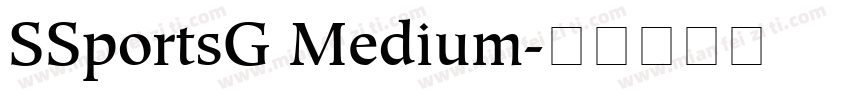 SSportsG Medium字体转换